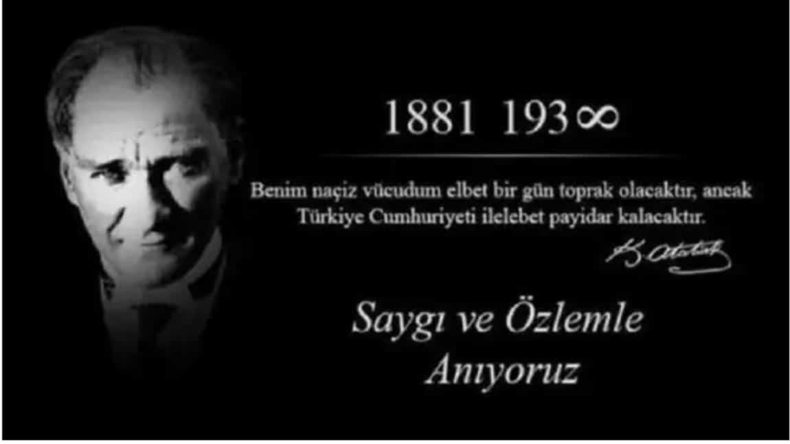 10 Kasım Atatürk'ü Anma Programımız...